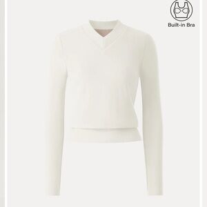 OGL MaxWarm Bottom Banded V Neck long sleeve Top size L Large